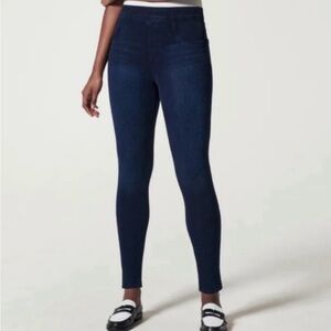Spanx Denim Jean Jegging Hi-Rise Skinny Flex Waist Women's Size M Pull On EUC